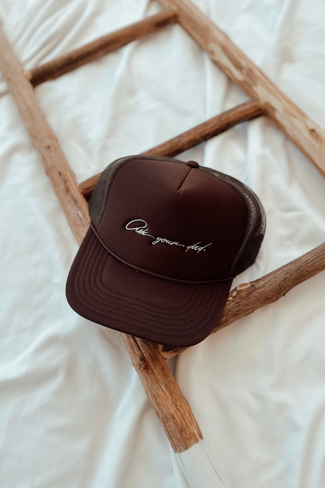 Ask Your Dad Trucker Hat