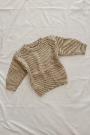 
                
                    Load image into Gallery viewer, Beige Knit Sweater
                
            