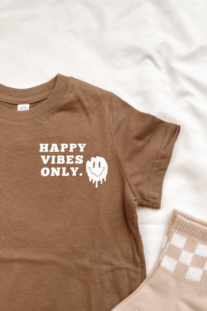 
                
                    Load image into Gallery viewer, Happy Vibes Only Tee
                
            