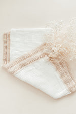 White Tassel Swaddle Blanket