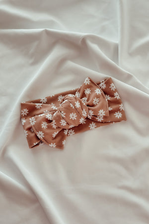 Brown Floral Headwrap
