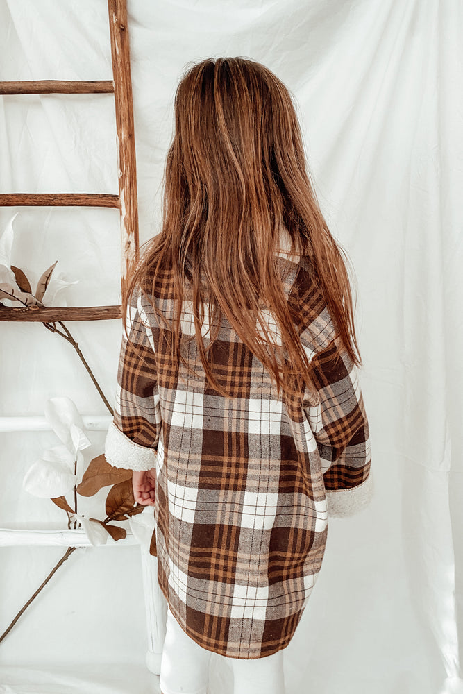
                
                    Load image into Gallery viewer, Plaid Sherpa Coat
                
            