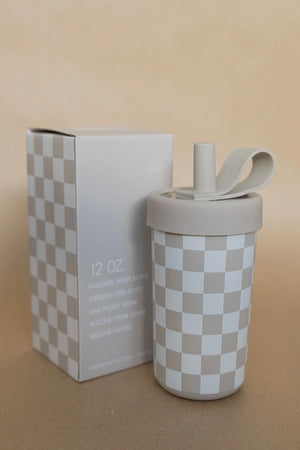 Checker Print Water Bottle – The Shop Sunkissed