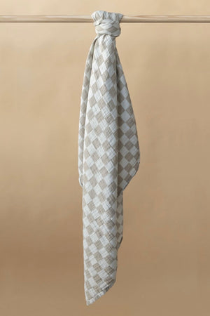 
                
                    Load image into Gallery viewer, Checker Print Muslin Swaddle
                
            