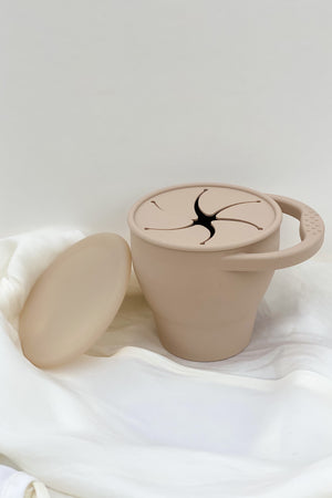 Tan Silicone Snack Cup