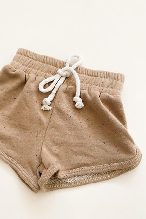 Speckled Track Shorts