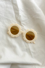 Cream Flower Sunglasses