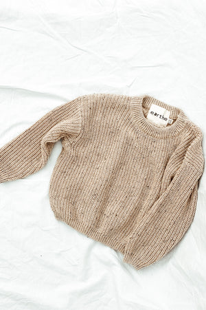 Tan Sprinkle Knit Sweater