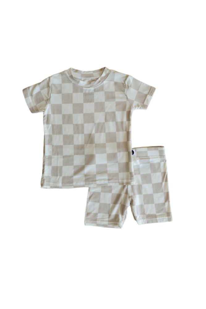 Checkerboard Bamboo Two Piece Set