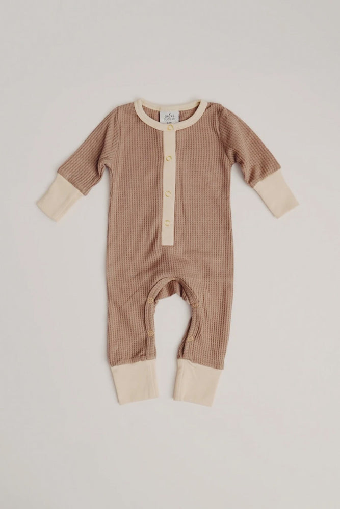 
                
                    Load image into Gallery viewer, Waffle Romper - Taupe
                
            