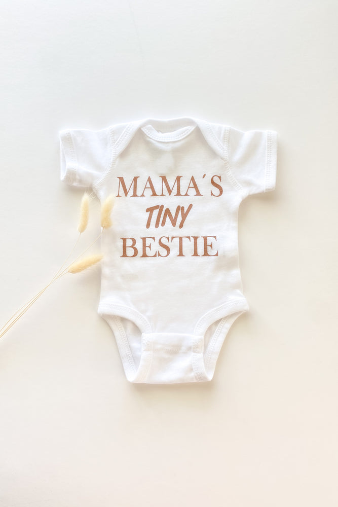 Mama's Tiny Bestie Onesie White
